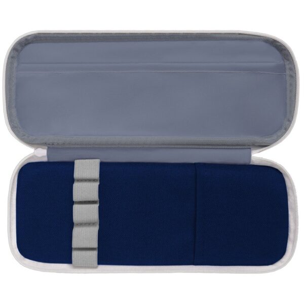 Пенал мягкий 2 отделения, 1 карман, 220*80*50 Berlingo "Classic blue", полиэстер, внутренний органайзер