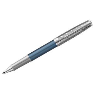 Ручка-роллер Parker "Sonnet Metal & Blue Lacquer СT" черная, 0,8мм, подарочная упаковка