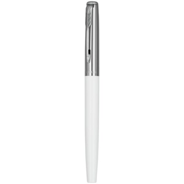 Ручка перьевая Parker "Jotter Originals White Chrome CT" синяя, 0,8мм, подарочная упаковка