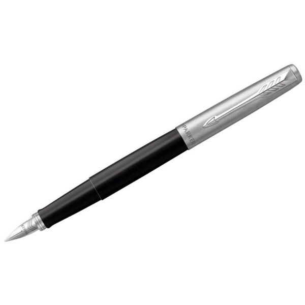 Ручка перьевая Parker "Jotter Originals Black Chrome CT" синяя, 0,8мм, подарочная упаковка