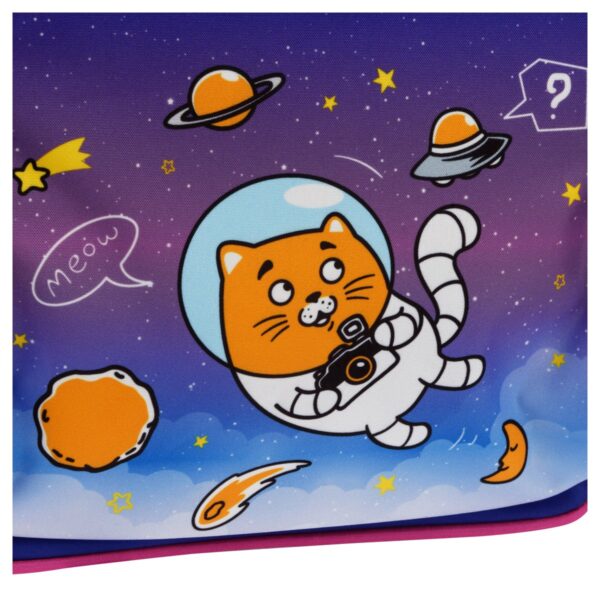 Ранец ArtSpace Junior "CosmoCat" 37*28*21см, 1 отделение, 3 кармана, анатомическая спинка