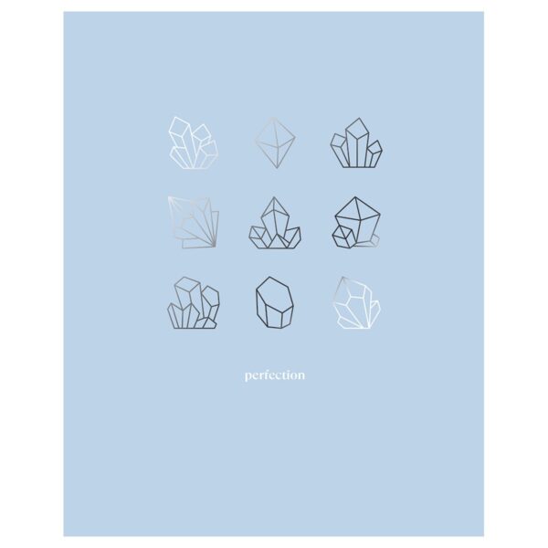 Тетрадь 80л., А5, клетка BG "Blue&silver", тиснение фольгой
