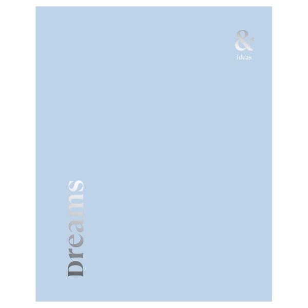 Тетрадь 80л., А5, клетка BG "Blue&silver", тиснение фольгой