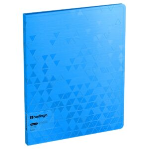 Папка с 20 вкладышами Berlingo "Neon", 17мм, 1000мкм, голубой неон, с внутр. карманом