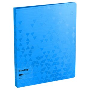 Папка с 40 вкладышами Berlingo "Neon", 24мм, 1000мкм, голубой неон, с внутр. карманом