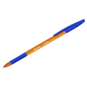 Ручка шариковая Berlingo "Tribase grip ginger" светло-синяя, 0,7мм, грип