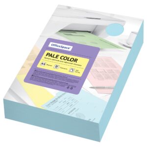 Бумага цветная OfficeSpace "Pale Color", А4, 80г/м², 500л., (голубой)