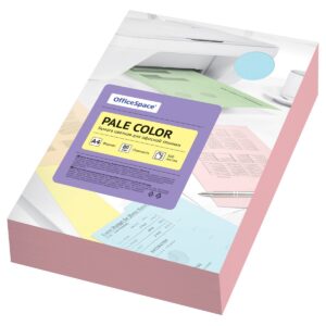 Бумага цветная OfficeSpace "Pale Color", А4, 80г/м², 500л., (розовый)