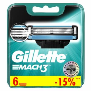 Кассеты для бритья сменные Gillette "Mach 3", 6шт. (ПОД ЗАКАЗ)