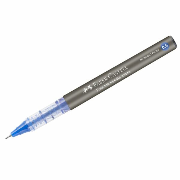 Ручка-роллер Faber-Castell "Free Ink Needle" синяя, 0,5мм, одноразовая