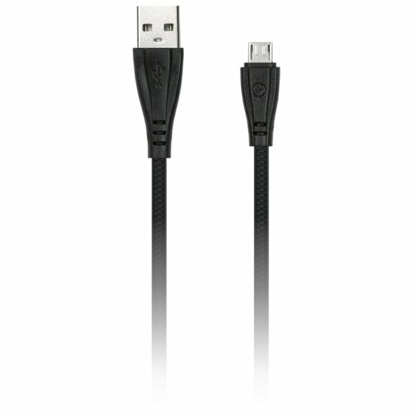 Кабель Smartbuy iK-12RG, USB2.0 (A) - microUSB (B), резиновая оплетка, 2A output, 1м, черный