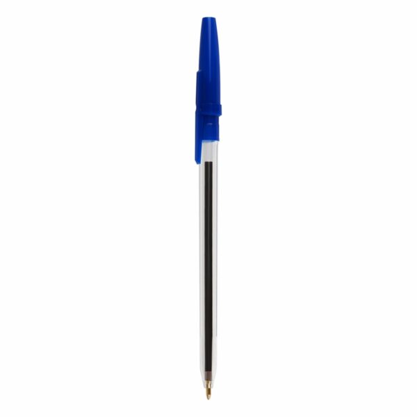 Ручка шариковая СТАММ "Оптима" 5шт., синие, 1,0мм, пакет с европодвесом