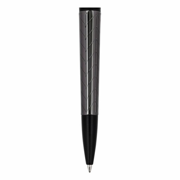 Ручка шариковая Delucci "Marte" синяя, 1,0мм, корпус титан/черный, поворотн., подарочная упаковка