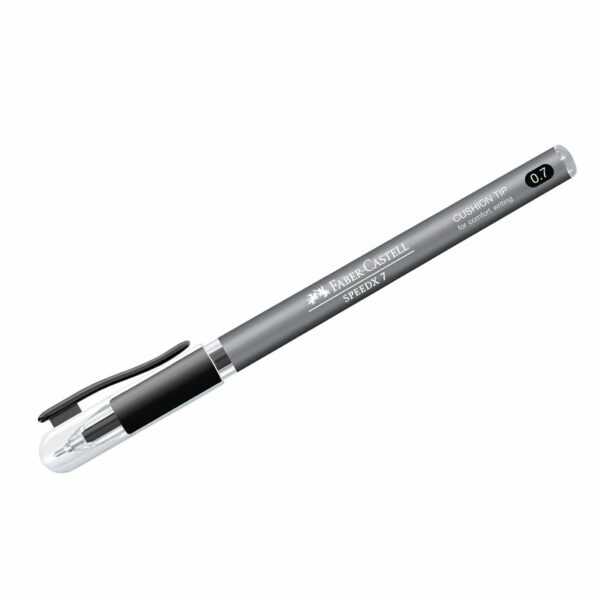 Ручка шариковая Faber-Castell "Speedx" черная, 0,7мм, грип