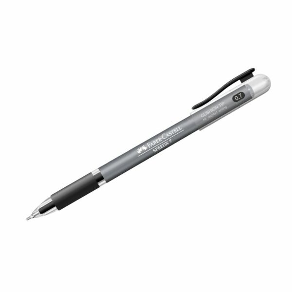 Ручка шариковая Faber-Castell "Speedx" черная, 0,7мм, грип