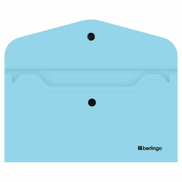 Папка-конверт на кнопке Berlingo "Instinct" С6, 200мкм, аквамарин