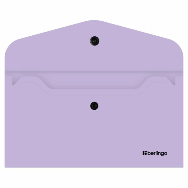 Папка-конверт на кнопке Berlingo "Instinct" С6, 200мкм, лаванда