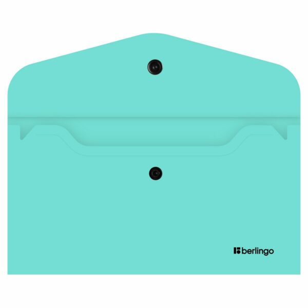 Папка-конверт на кнопке Berlingo "Instinct" С6, 200мкм, мятный