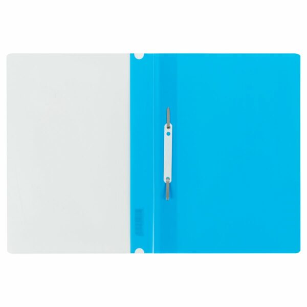 Папка-скоросшиватель пластик. СТАММ А4, 160мкм, голубая с прозр. верхом