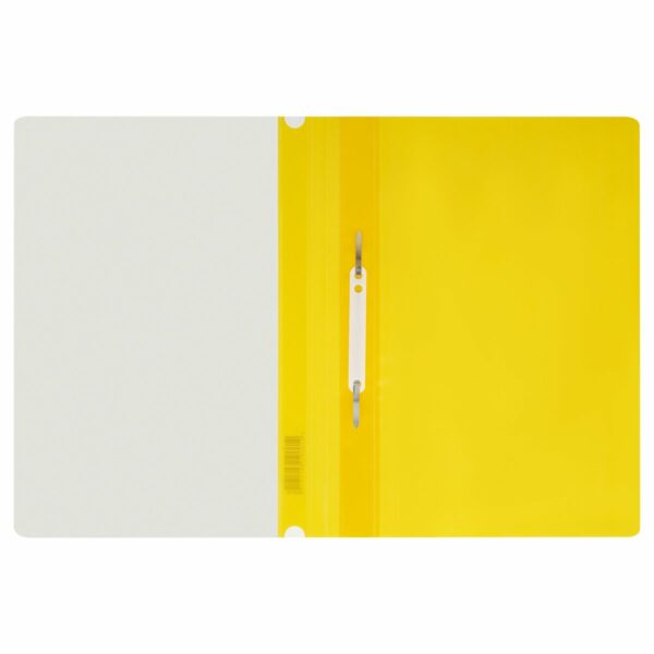 Папка-скоросшиватель пластик. СТАММ А4, 160мкм, желтая с прозр. верхом