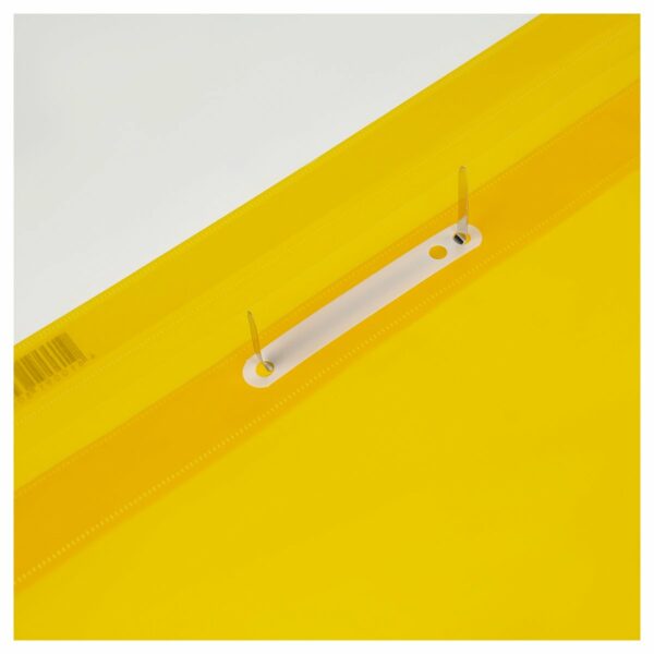 Папка-скоросшиватель пластик. СТАММ А4, 160мкм, желтая с прозр. верхом