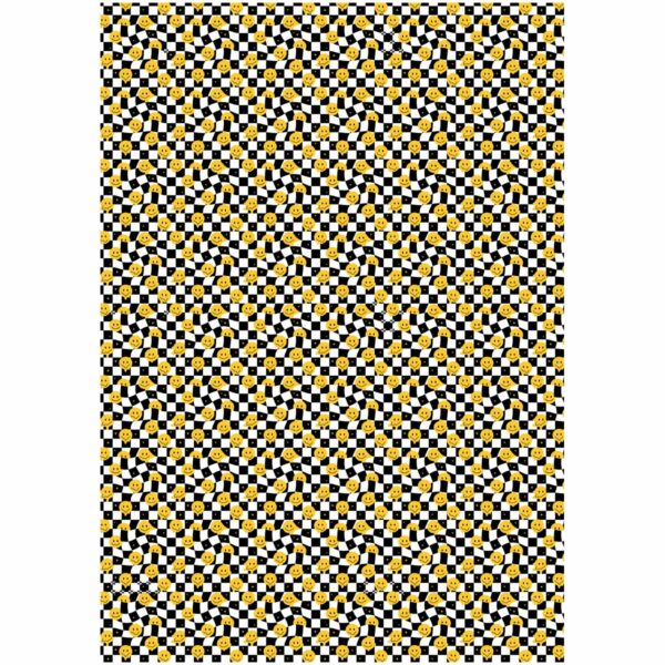 Упаковочная бумага глянц. 70*100см, MESHU "Настроение смайла", 80г/м2