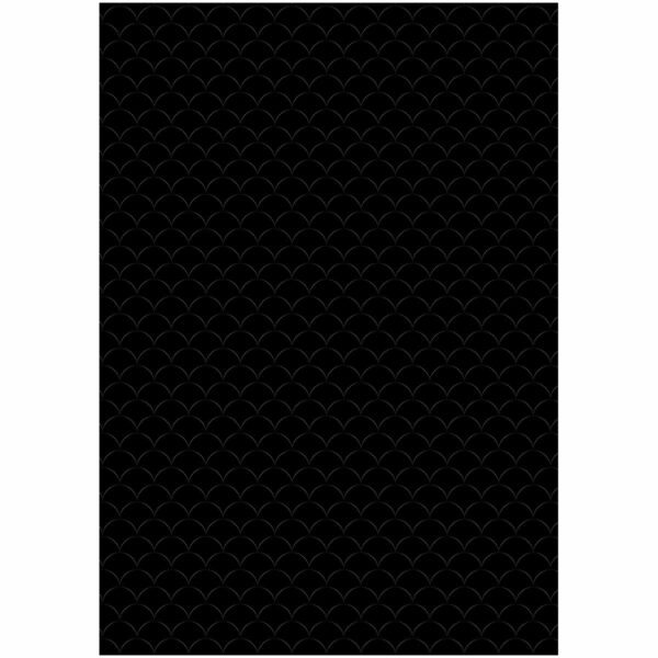 Упаковочная бумага глянц. 70*100см, MESHU "Pattern on black", 80г/м2, ассорти 5 дизайнов