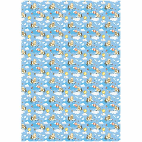 Упаковочная бумага глянц. 70*100см, MESHU "Мир техники", 80г/м2, ассорти 5 дизайнов