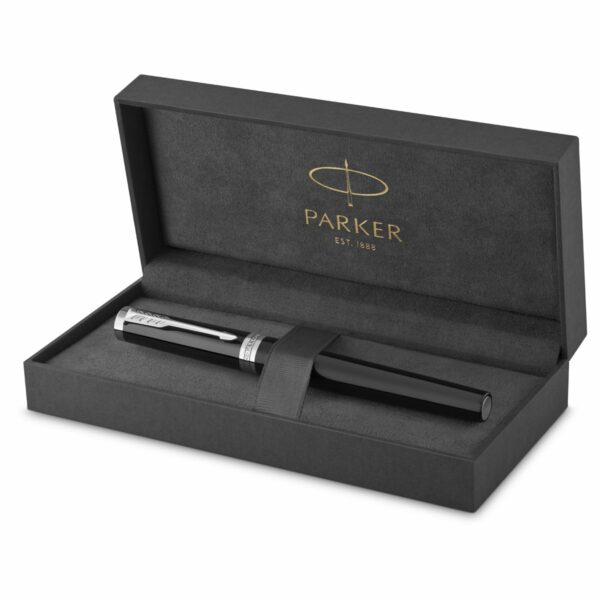 Ручка-роллер Parker "Ingenuity Black CT" черная, 0,5мм, подарочная упаковка