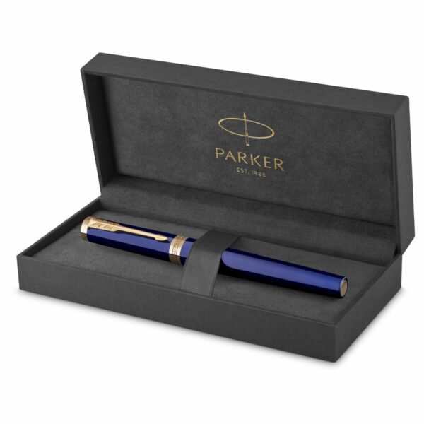 Ручка-роллер Parker "Ingenuity Blue GT" черная, 0,5мм, подарочная упаковка