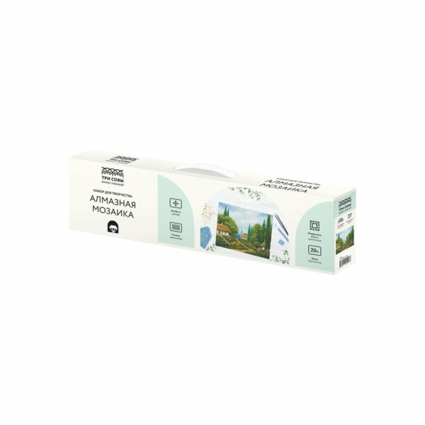 Алмазная мозаика ТРИ СОВЫ "Лето", 40*50см, холст, картонная коробка с пластиковой ручкой
