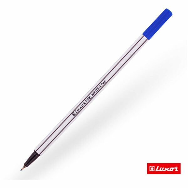 Ручка капиллярная Luxor "Fine Writer 045" синяя, 0,8мм
