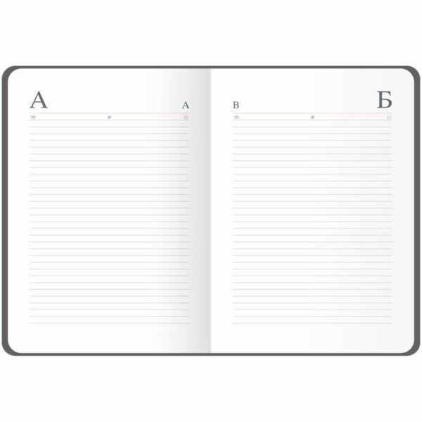 Ежедневник недатированный A5, 136л., кожзам, OfficeSpace "Mono", ягодный