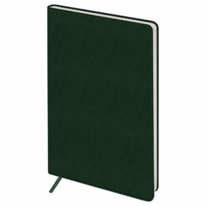 Ежедневник недатированный A5, 136л., кожзам, OfficeSpace "Mono", зеленый