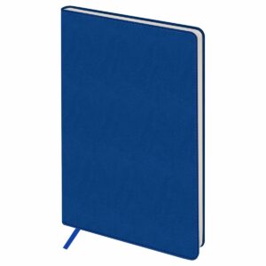 Ежедневник недатированный A5, 136л., кожзам, OfficeSpace "Mono", синий