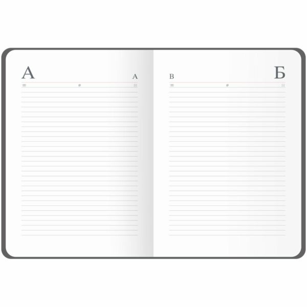 Ежедневник недатированный A5, 136л., кожзам, OfficeSpace "Mono", синий