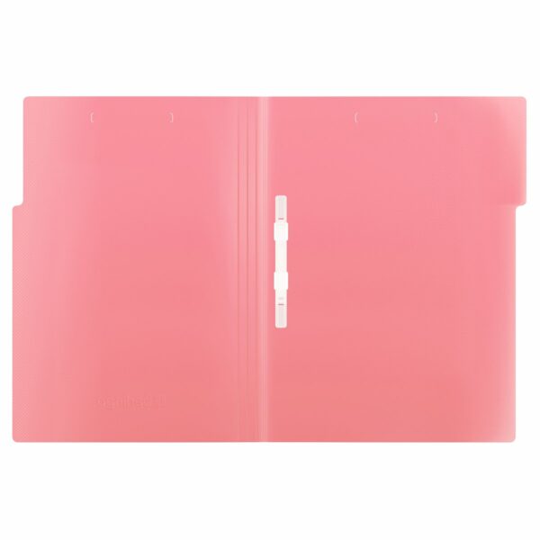 Папка с пластиковым скоросшивателем Berlingo "No Secret", 500мкм, полупрозрачная розовая