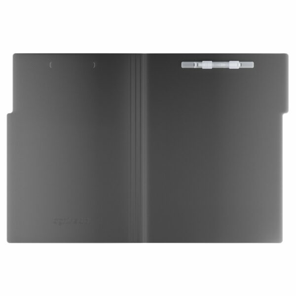 Папка с пластиковым скоросшивателем Berlingo "No Secret", 500мкм, полупрозрачная черная