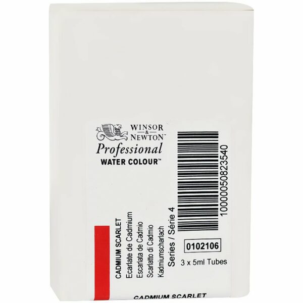 Акварель художественная Winsor&Newton "Professional", 5мл, туба, №106 кадмий алый