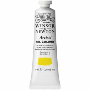 Краска масляная профессиональная Winsor&Newton "Artists Oil", 37мл, насыщенно- желтый Индийский