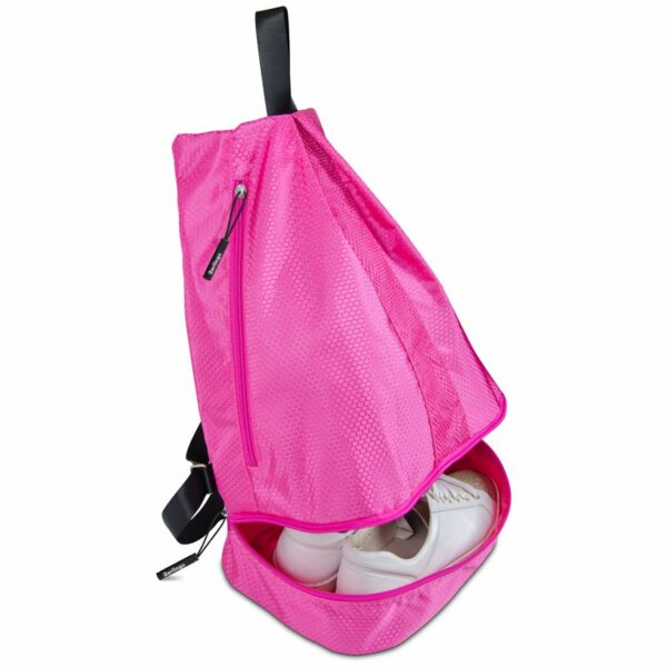 Мешок-сумка 1 отделение Berlingo "Classic pink", 39*28*19см, 1 карман, отделение для обуви