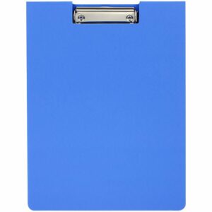Папка-планшет с зажимом OfficeSpace А4, 1800 мкм, пластик (полифом), синий