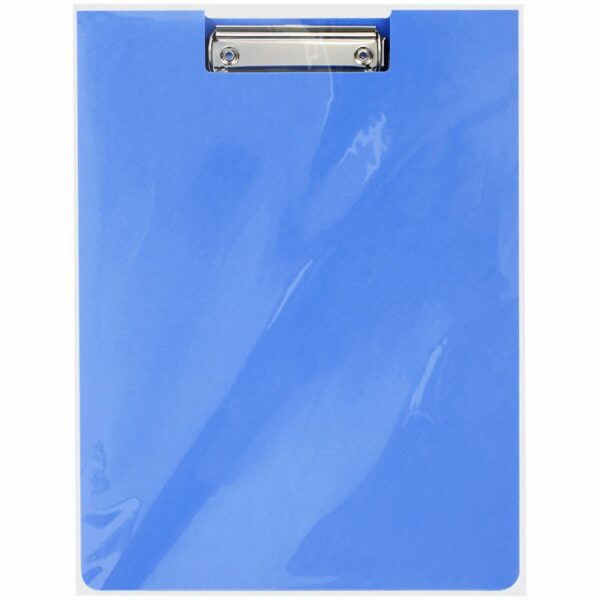 Папка-планшет с зажимом OfficeSpace А4, 1800 мкм, пластик (полифом), синий