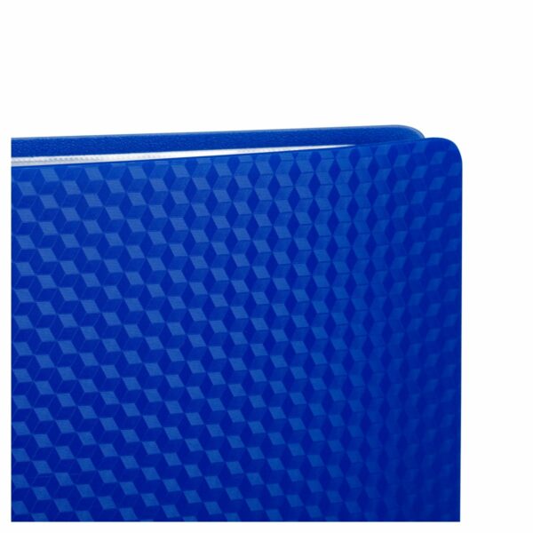 Папка с 20 вкладышами СТАММ "Кристалл" А4, 14мм, 700мкм, пластик, синяя