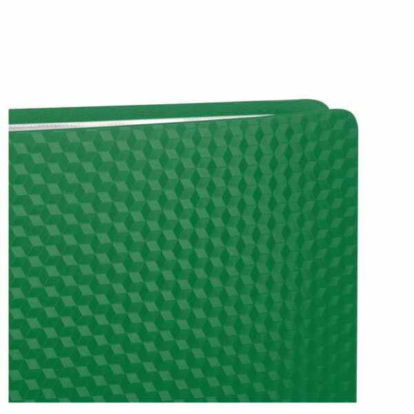 Папка с 30 вкладышами СТАММ "Кристалл" А4, 17мм, 700мкм, пластик, зеленая