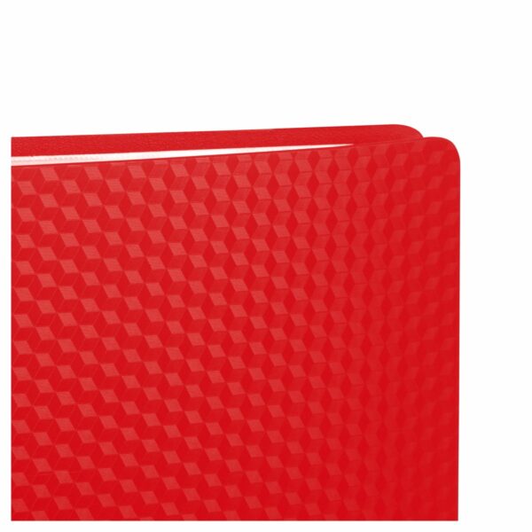Папка с 30 вкладышами СТАММ "Кристалл" А4, 17мм, 700мкм, пластик, красная