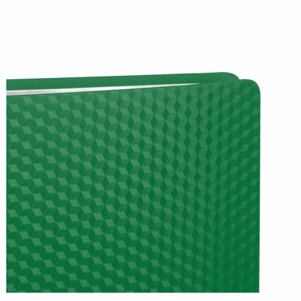 Папка с 40 вкладышами СТАММ "Кристалл" А4, 21мм, 700мкм, пластик, зеленая