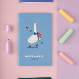 Планер недатированный, 32л., 135*210мм, на скобе MESHU "Quack-Quack", матовая ламинация, выборочный лак