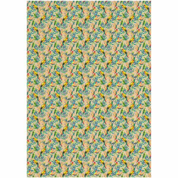 Упаковочная бумага крафт 70*100см, MESHU "Акварельные штрихи", 70г/м2, ассорти 5 дизайнов