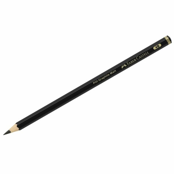 Карандаш ч/г матовый Faber-Castell "Pitt Graphite Matt" 4В, заточен